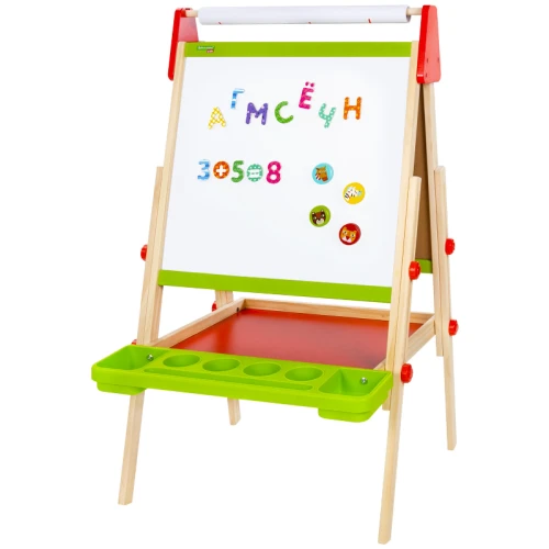 Доска-мольберт магнитно-маркерная и меловая BRAUBERG "Растущая" 48*43 см, двусторонняя, 3 в 1