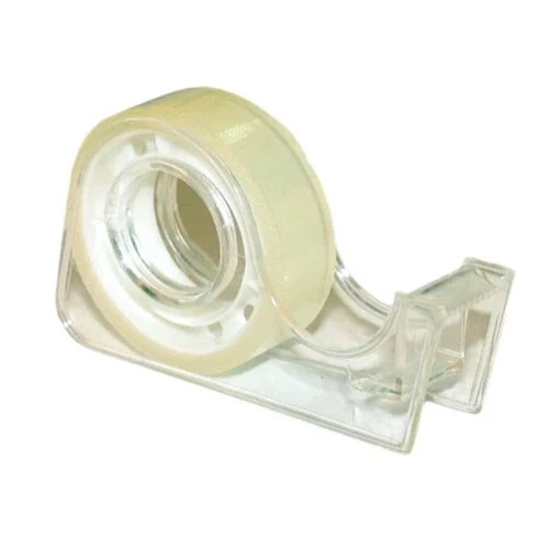 Клейкая лента KLL 12 мм х 10 м, прозрачная, в диспенсере