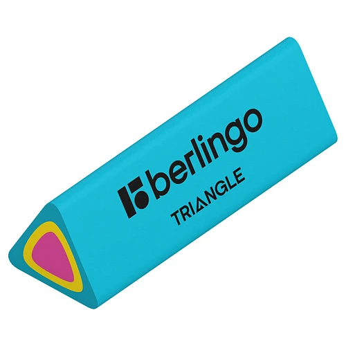 Ластик Berlingo "Triangle" треугольный, 44*15*15 мм, ассорти