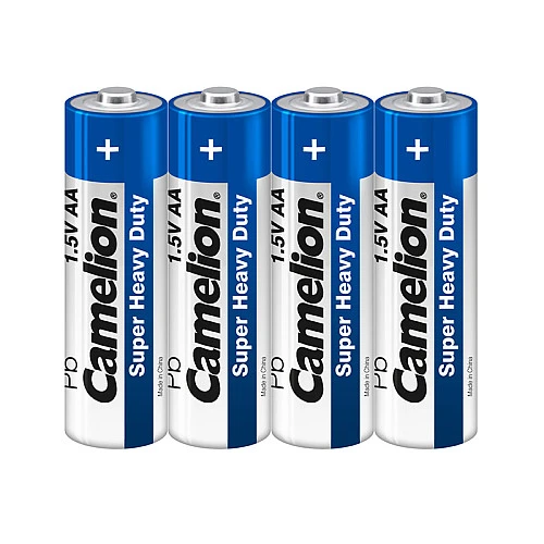 Батарейки CAMELION "Super Heavy Duty" АА (R6P) солевые, 4 шт в пленке