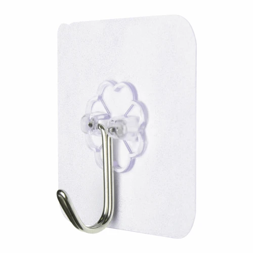 Крючки самоклеящиеся LAIMA 6*6 см, нержавеющая сталь, ПВХ, 20 шт