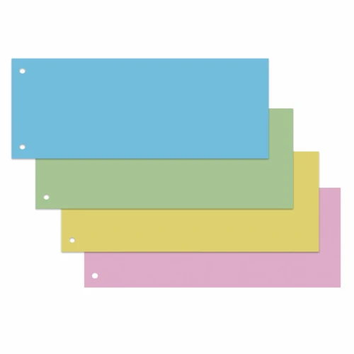 Разделитель листов BRAUBERG 240*105 мм, картон, 160 гр, 100 листов, ассорти