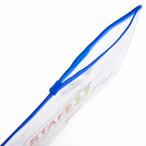 Папка-конверт на молнии STAFF А5, 120 мкм, ассорти