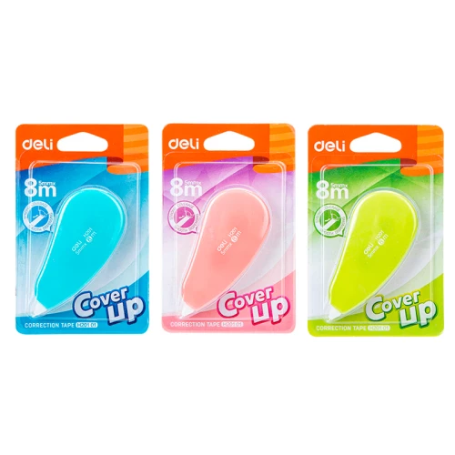 Корректирующая лента DELI "Macaron" 5 мм х 8 м, ассорти