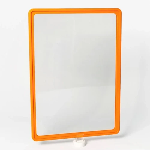 Пластиковая рамка с карманом-протектором формата PF-A4 оранжевая