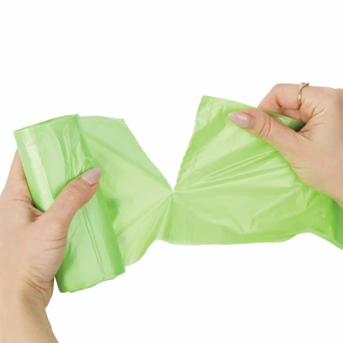 Мешки для мусора LAIMA 30 л, 500*600 мм, биоразлагаемые, зелёные, 20 шт.