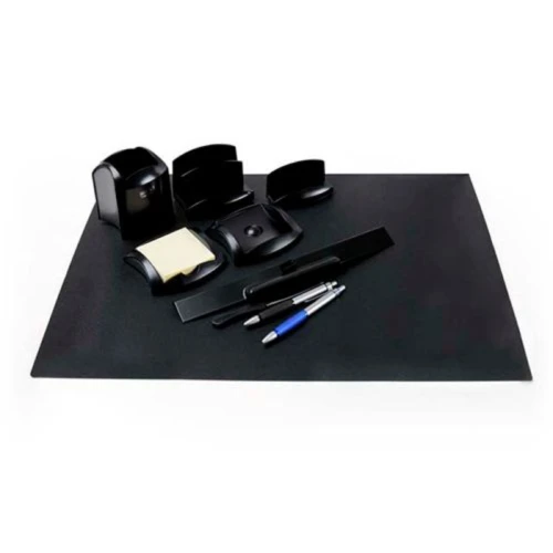 Настольный набор O-Life пластик, 10 предметов, черный