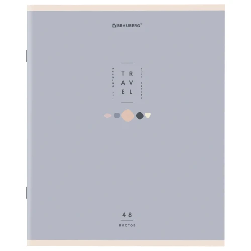 Тетрадь BRAUBERG "Natural" А5, в клетку, 48 листов, ассорти