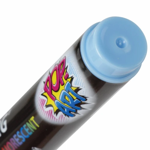 Маркер меловой BRAUBERG "POP-ART" сухостираемый, 5 мм, голубой