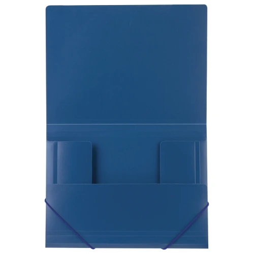 Папка на резинке BRAUBERG "Стандарт" А4, 500 мкм, синяя