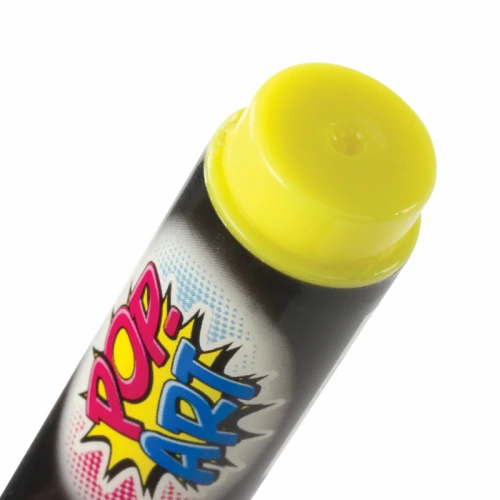 Маркер меловой BRAUBERG "POP-ART" сухостираемый, 5 мм, желтый