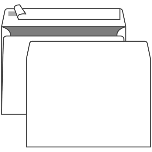 Конверт Курт С4, 229*324 мм, 90 г/м2, внутренняя запечатка, отрывная лента