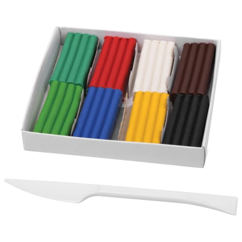 Пластилин ПИФАГОР 8 цветов, 120 гр, со стеком