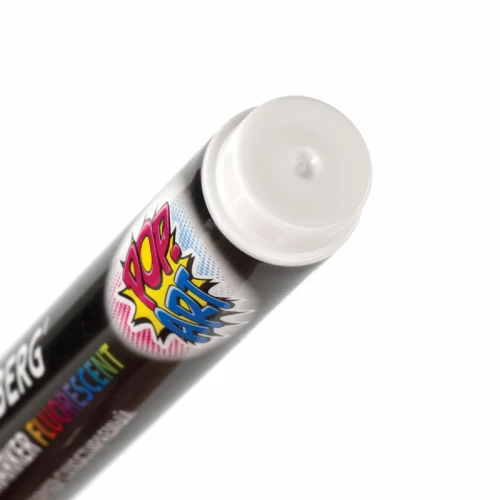 Маркер меловой BRAUBERG "POP-ART" сухостираемый, 5 мм, белый