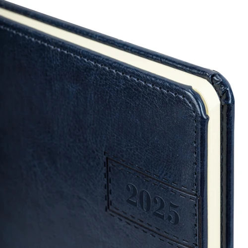 Еженедельник датированный 2025 г. BRAUBERG "Imperial" А5, кожзам, 64 л., синий