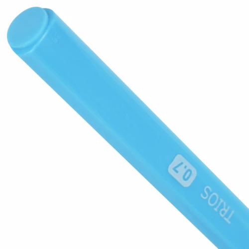 Ручка шариковая BRAUBERG "TRIOS" 0.7 мм, корпус ассорти, синяя