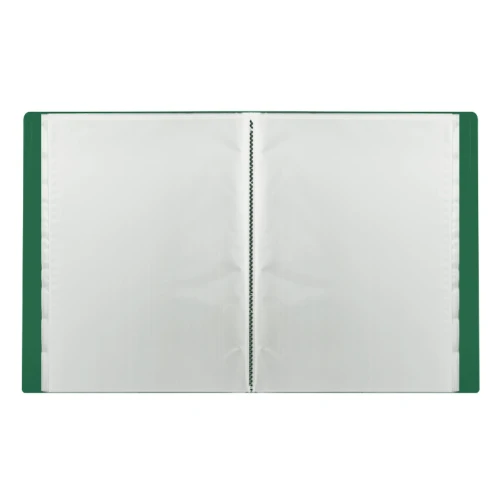Папка 30 вкладышей STAFF А4, 500 мкм, зеленая