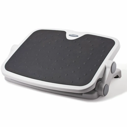 Подставка для ног BRAUBERG 45*35 см, 2 положения, черно-серая