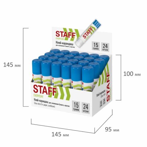 Клей-карандаш STAFF "EVERYDAY" 15 гр