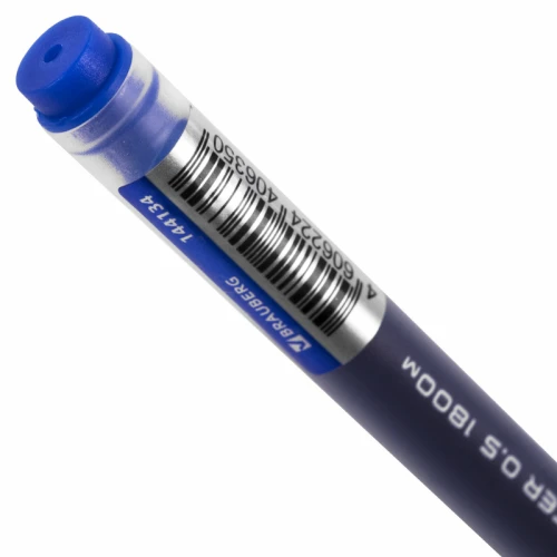 Ручка гелевая BRAUBERG "X-WRITER" 0.5 мм, прозрачный корпус, синяя