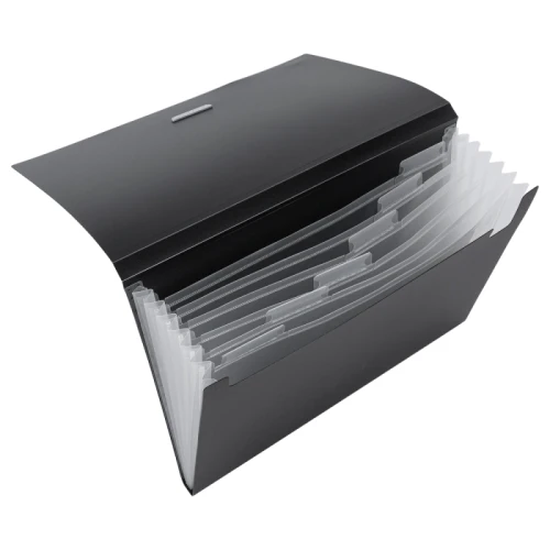 Папка-портфель DELI А4, 7 отделений, на резинке, ассорти