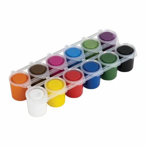 Гуашь BRAUBERG 12 цветов по 25 мл, картонная упаковка