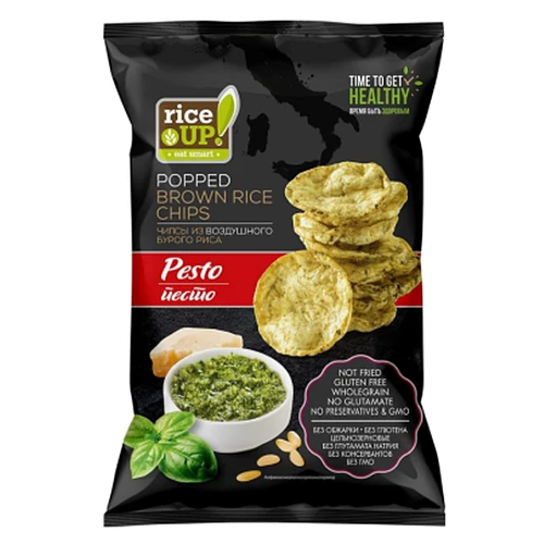 Чипсы рисовые RiceUP! с песто, 60 гр