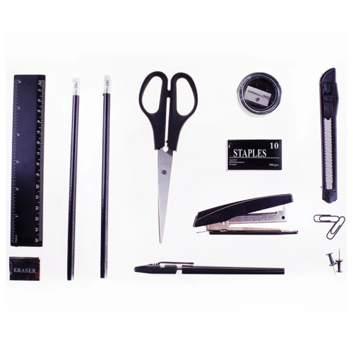 Настольный органайзер OfficeSpace "Русские горки" 12 предметов, вращающийся, черный