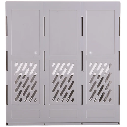 Лоток вертикальный DELI 3 отделения, серый