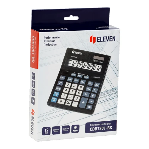 Калькулятор настольный Eleven Business Line CDB1201-BK, 12 разрядов, черный