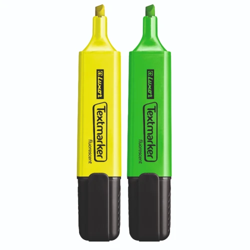 Набор текстовыделителей LUXOR "TEXTMARKER" 1-4.5 мм, ассорти, 2 цвета