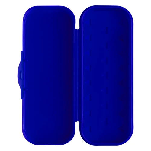 Пенал-футляр СТАММ "Машинки" 215*90*43 мм, пластик, темно-синий