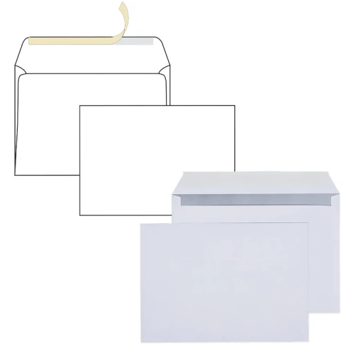 Конверт Курт С4, 229*324 мм, 90 г/м2, внутренняя запечатка, отрывная лента