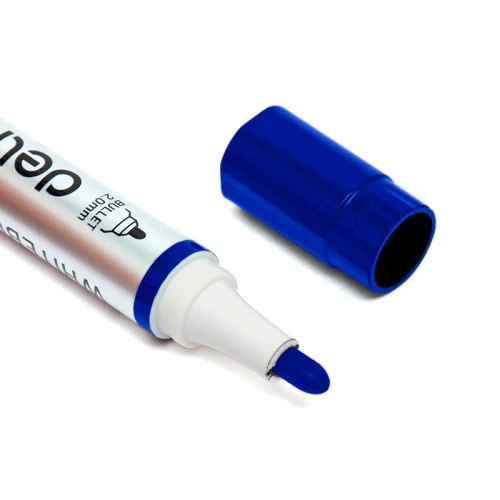 Маркер для доски DELI "EU00130" круглый, 2 мм, синий