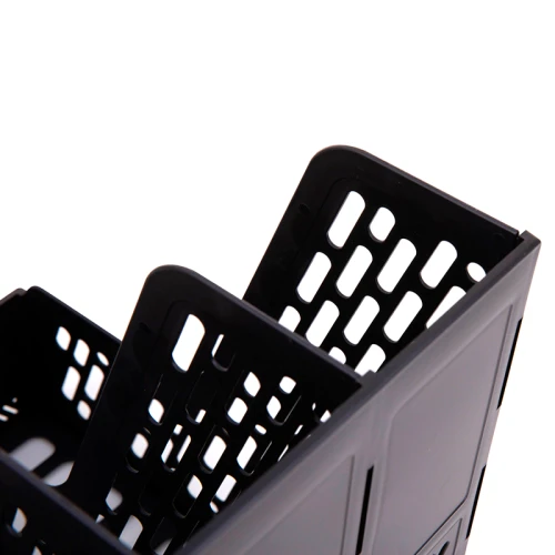 Лоток вертикальный DELI 4 отделения, черный