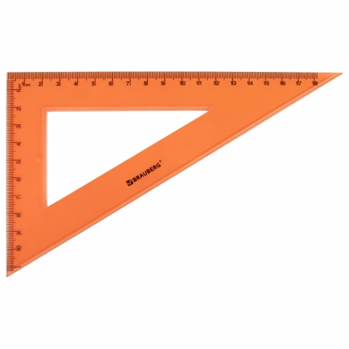 Набор чертежный большой BRAUBERG "FRUITY" 4 предмета, ассорти, пенал