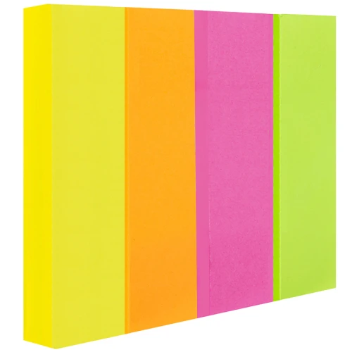 Закладки самоклеящиеся DELI бумага, НЕОН, 50*12 мм, 100 листов