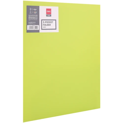 Папка-уголок Deli "RIO", А4, 2 кармана, 400 мкм, ассорти