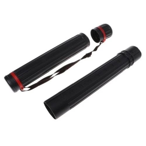 Тубус телескопический на шнуре, диаметр 75 мм, черный