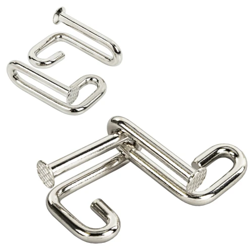 Головоломки металлические ЗОЛОТАЯ СКАЗКА "Гвозди" 6 шт.