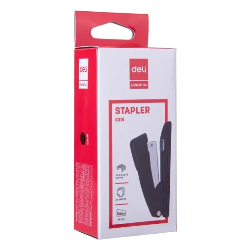 Степлер до 25 листов DELI "E0315" металл, №24/6-26/6, ассорти