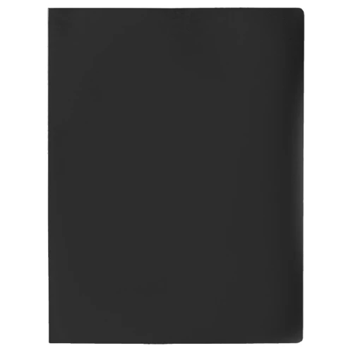 Папка с боковым металлическим прижимом STAFF А4, 500 мкм, черная