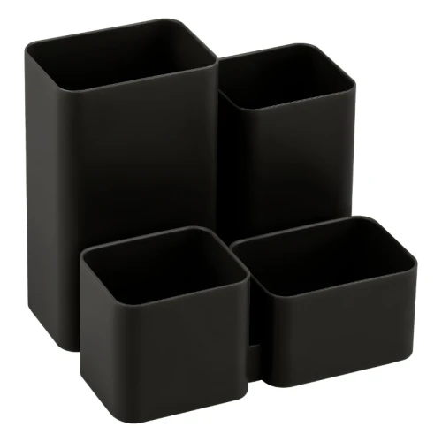 Настольная подставка СТАММ "Юниор" пластик, черная