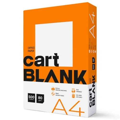 Бумага офисная CART BLANK А4, 80 г/м2, 500 листов, класс "С" ХХХ