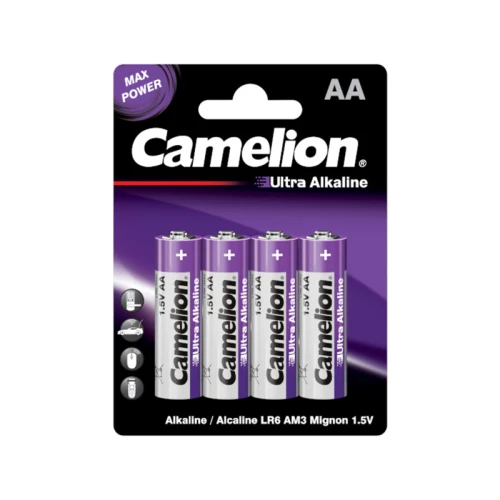 Батарейки CAMELION "Ultra Alkaline" АА (LR-06) алкалиновые, 4 шт в блистере