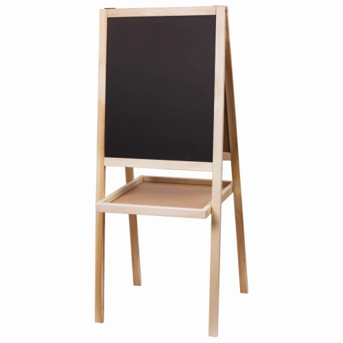 Доска-мольберт магнитно-маркерная и меловая ПИФАГОР 46*54 см, двусторонняя, чёрный/белый