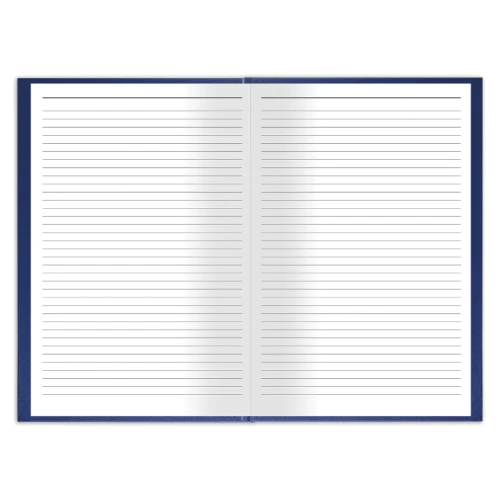 Книга учёта BRAUBERG А4, в линейку, бумвинил, 144 листов, синяя