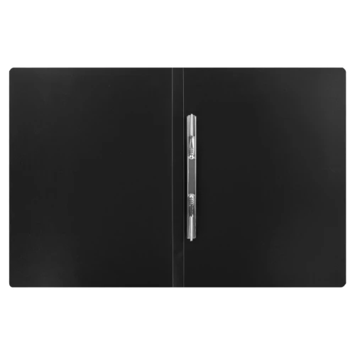 Папка с металлическим прижимом STAFF А4, 500 мкм, черная