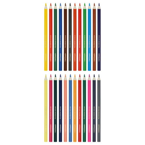 Карандаши цветные Красин "Яркие моменты" шестигранные, 24 цвета