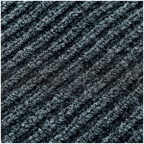 Коврик влаговпитывающий,ворсовой, ребристый OfficeClean, 60*90см, серый